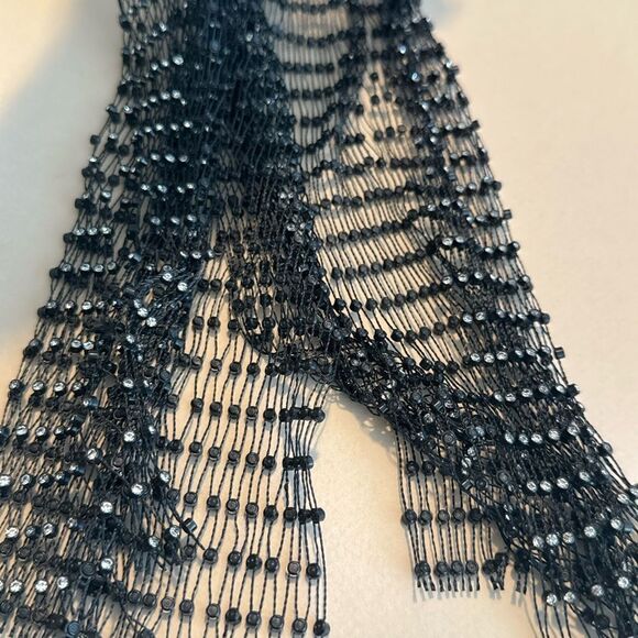 Black Mesh Headscarf P25 - Picture 5 of 5